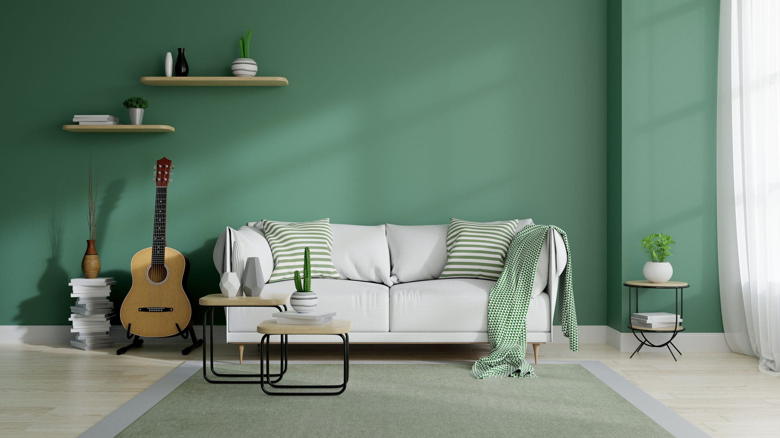 Modern-Mid-Century-Minimalist-Interior-Design-Living-Room-with-Nature-Colors