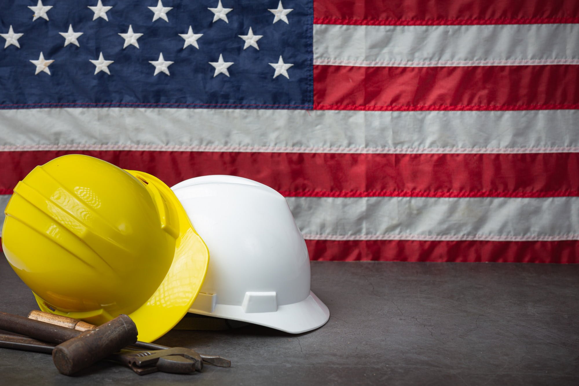 american-flag-tools-near-helmet-celebrate-labor-day-concept